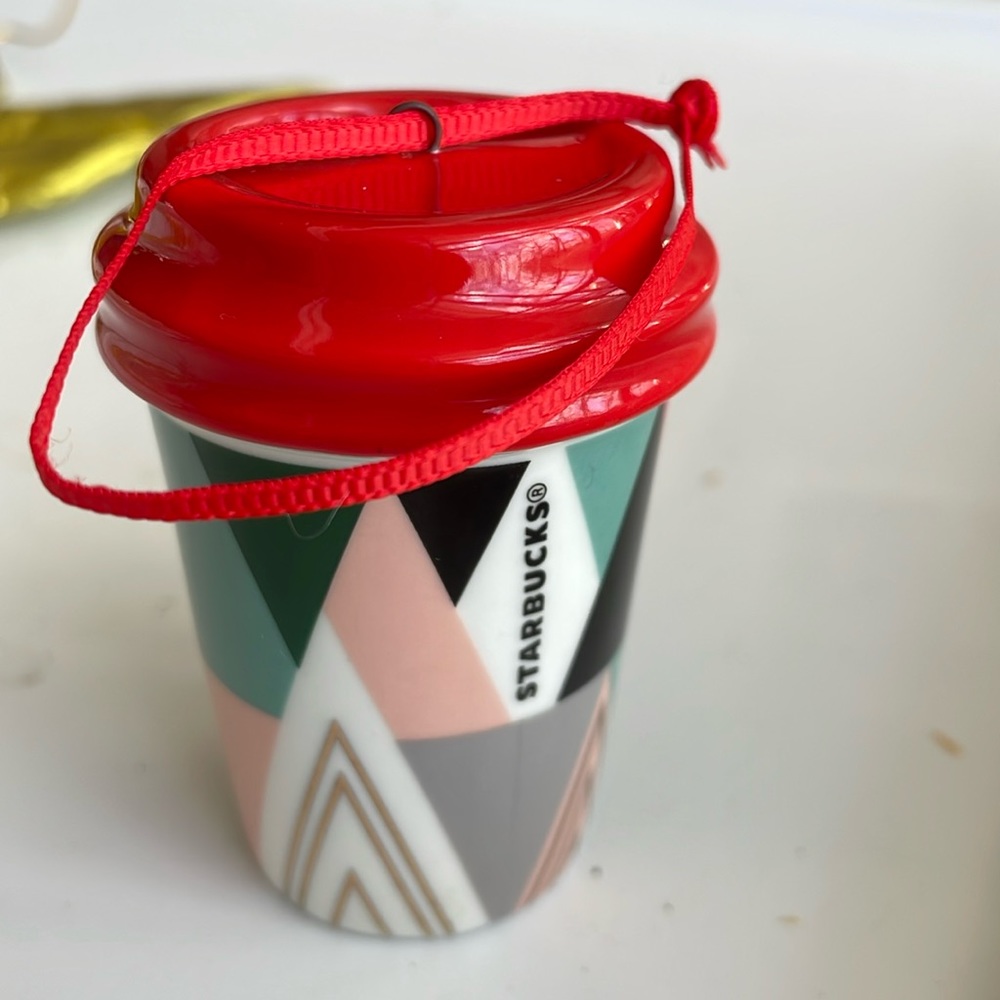 Mini Starbucks coffee ornament